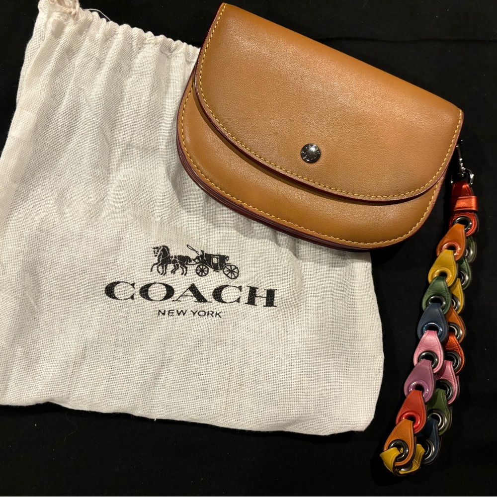 Coach Double Pouch with Link Strap